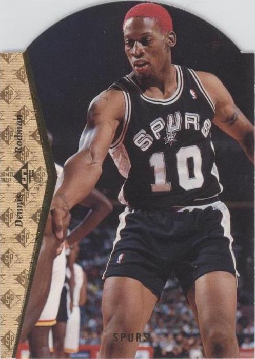 Dennis Rodman 2004-05 SP Game Used Autographed Legendary Fabrics #079/100 Upper Deck Dennis Rodman Basketball Sports Trading Cards